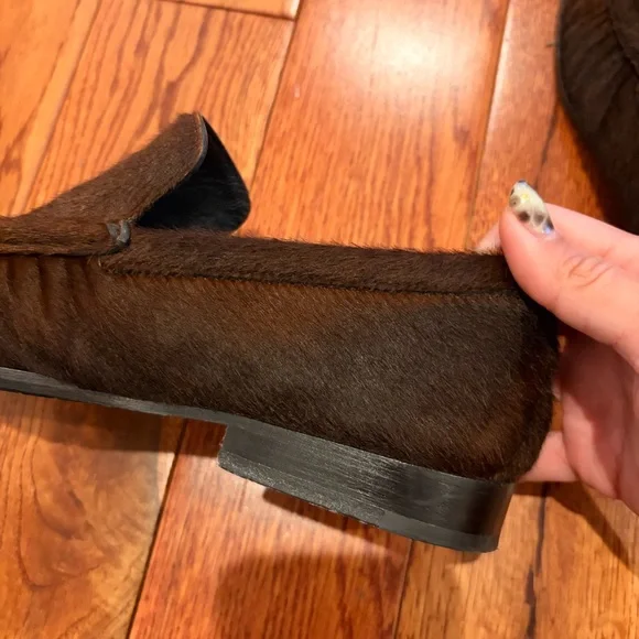 Dries Van Noten Dark Brown Haircalf Loafers - Picture 6 of 10